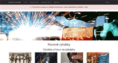 Desktop Screenshot of kovove-vyrobky.cz