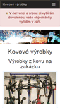Mobile Screenshot of kovove-vyrobky.cz
